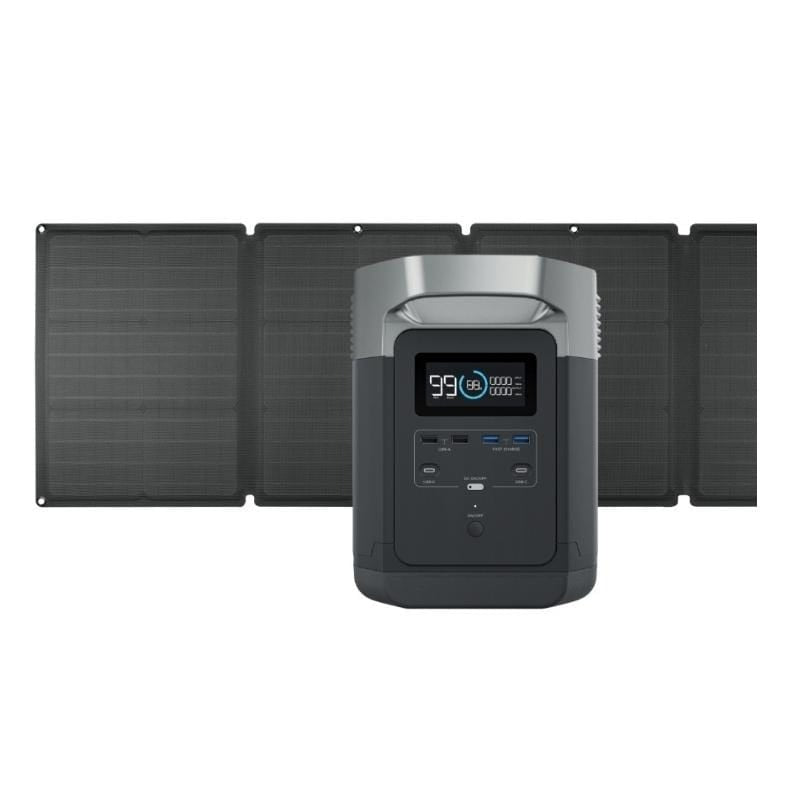 kit Nomade ECOFLOW : batterie DELTA 1260Wh + 3 panneaux solaires 110W